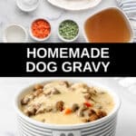 Homemade dog Gravy